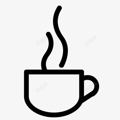 杯子早茶咖啡杯图标svg_新图网 https://ixintu.com 咖啡 咖啡因 咖啡杯 早茶 杯子 热的 烹饪用品 茶杯 设备 饮料