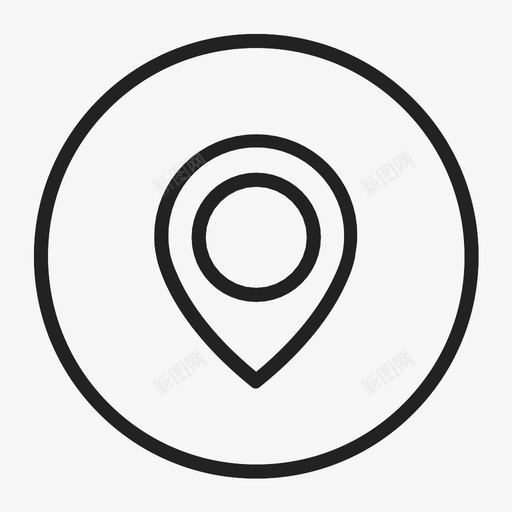 地图标记事件目标svg_新图网 https://ixintu.com gps pin 事件 位置 地图标记 导航 目标