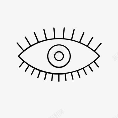 眼视瞳孔图标图标