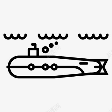潜艇鱼雷军舰图标图标