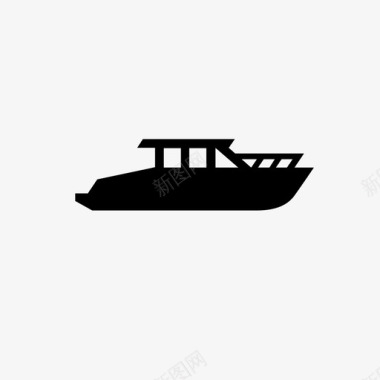 船划船海洋图标图标