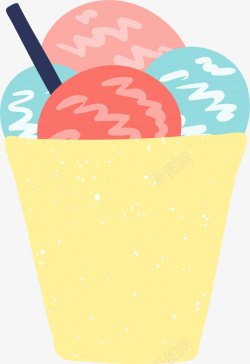 冰淇淋夏日特色图炎炎夏日特色专辑素材