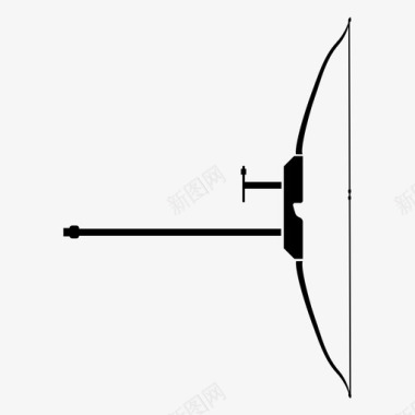 弓箭射箭运动图标图标