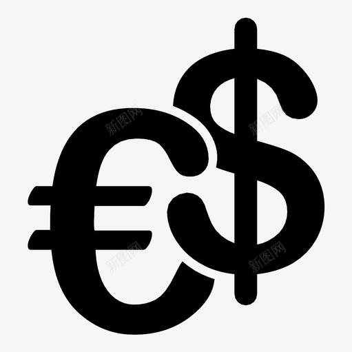 货币美元市场图标svg_新图网 https://ixintu.com 外汇 市场 欧元 电子商务 经济 美元 货币 金融