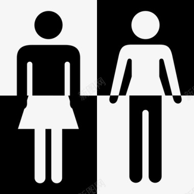 性别中立性别酷儿非二元图标图标