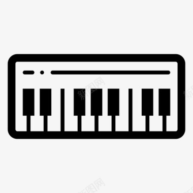 键盘数字音乐midi图标图标