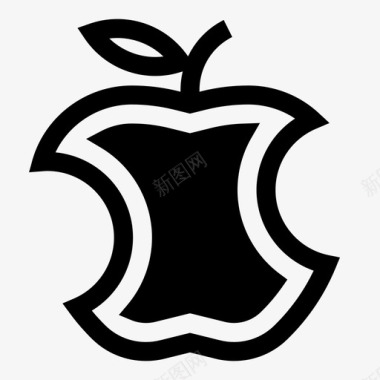 苹果苹果核吃图标图标