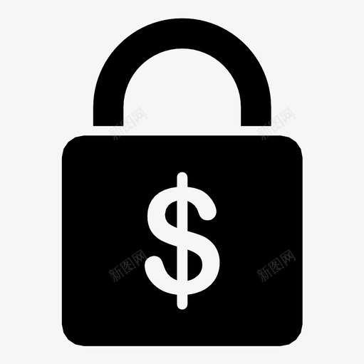 钱锁挂锁密码图标svg_新图网 https://ixintu.com 保护 保险箱 安全 安全锁 密码 挂锁 支付 私人 钱锁 隐私