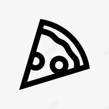 披萨零食切片图标图标