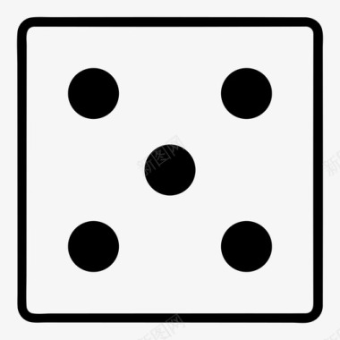 掷骰子七赌博图标图标