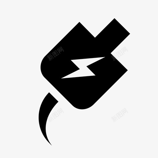 充电器墙上插座墙上插头图标svg_新图网 https://ixintu.com 充电 充电器 墙上插头 墙上插座 小工具 汽车 电子产品 电源 电线