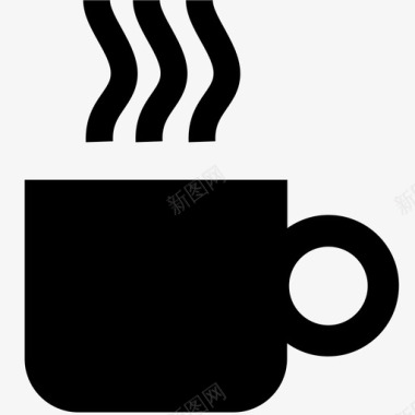 咖啡浓缩咖啡热咖啡图标图标