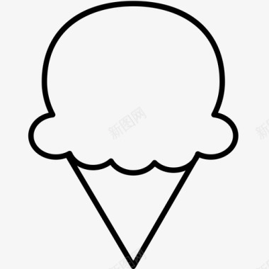 冰淇淋招待冰激凌图标图标