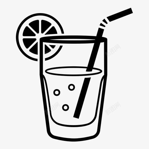 柠檬水苏打水液体图标svg_新图网 https://ixintu.com 冰 吸管 柠檬水 水果 液体 苏打水 饮料 饮料和饮料容器 鸡尾酒