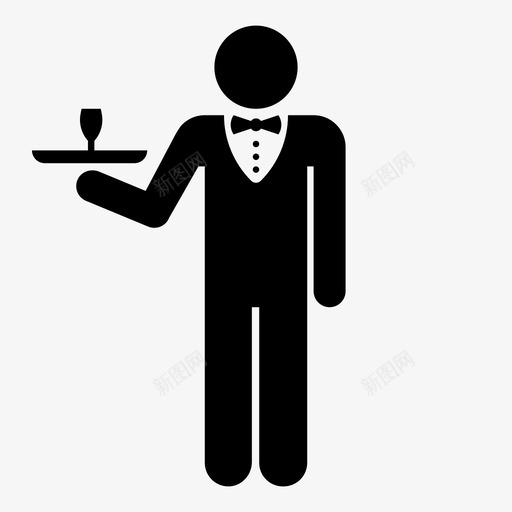 服务员餐厅人图标svg_新图网 https://ixintu.com 人 吃 咖啡 服务员 男人 男人的变化 酒精 食物 餐厅