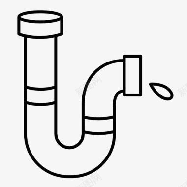 管道滴水器水龙头图标图标