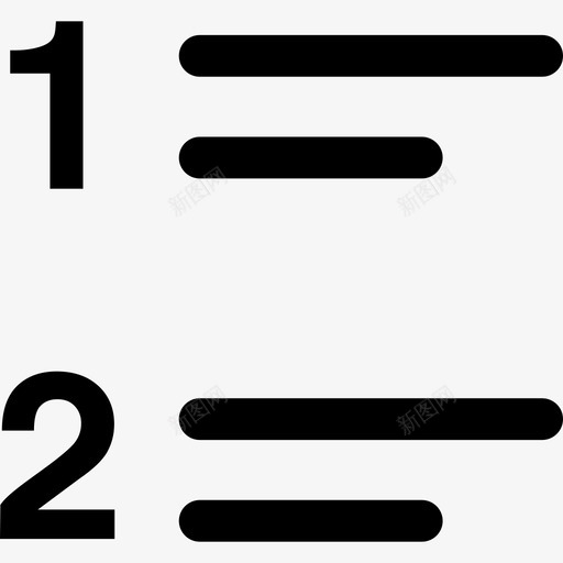 编号列表样式界面基本应用图标svg_新图网 https://ixintu.com 基本应用 界面 编号列表样式