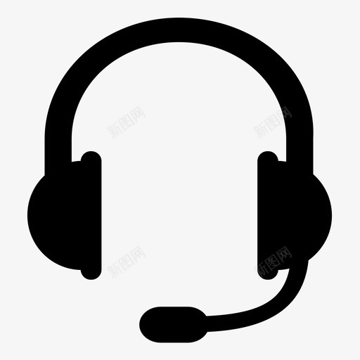 耳机电话销售支持中心图标svg_新图网 https://ixintu.com 呼叫中心 客户服务 支持中心 服务 电话销售 耳机 麦克风