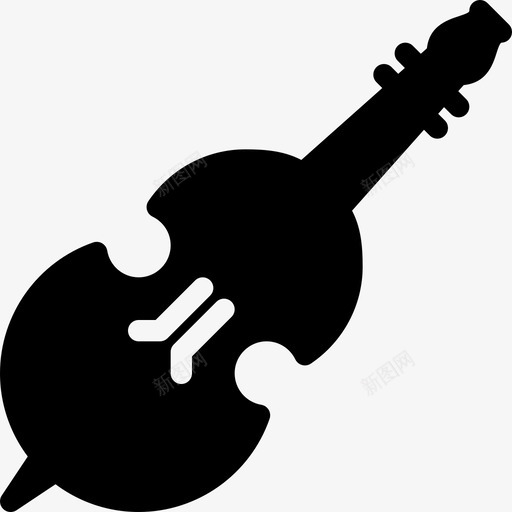 大提琴古典乐器图标svg_新图网 https://ixintu.com 乐器 古典 大提琴 弦乐实心图标 管弦乐队