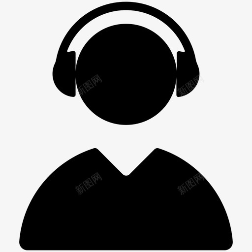 耳机带耳机的人带耳机的消费者图标svg_新图网 https://ixintu.com 听力 带耳机的人 带耳机的客户 带耳机的消费者 带耳机的用户 耳机 耳罩 音乐