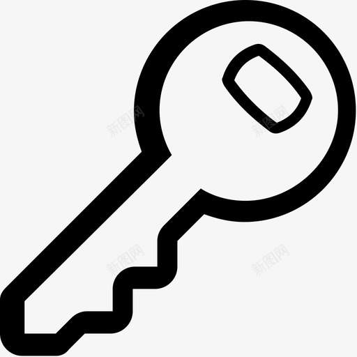 钥匙门禁门钥匙图标svg_新图网 https://ixintu.com 密码 开锁 打开 线路图标 钥匙 门禁 门钥匙
