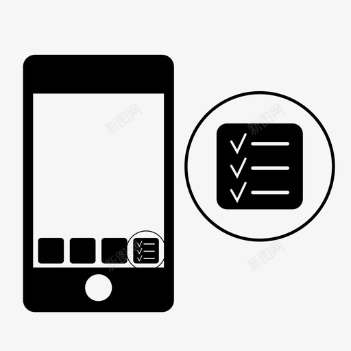 清单iphoneipod图标svg_新图网 https://ixintu.com iphone ipod ipos mars 任务 平板电脑 应用程序 智能手机 清单