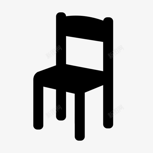 椅子小椅子座位图标svg_新图网 https://ixintu.com 孩子 小椅子 座位 椅子 腿