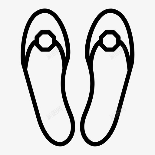 平底鞋衣服和鞋子图标svg_新图网 https://ixintu.com 平底鞋 衣服和鞋子