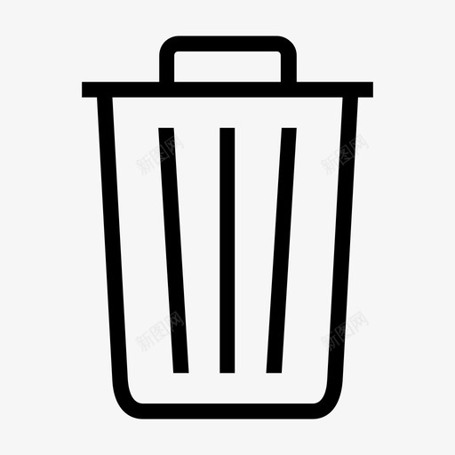 垃圾桶删除处理图标svg_新图网 https://ixintu.com 删除 固体垃圾 垃圾 垃圾桶 垃圾桶删除ios 处理