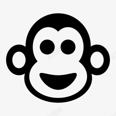 猴子脸面部表情图标图标