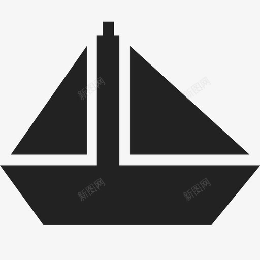 帆船海洋帆图标svg_新图网 https://ixintu.com 假期 帆 帆船 海 海洋 船