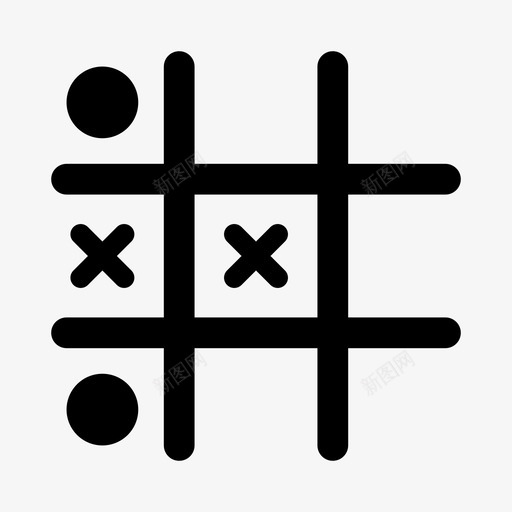 tictactoe文章游戏图标svg_新图网 https://ixintu.com tictactoe 对象 文章 材料 游戏 项目
