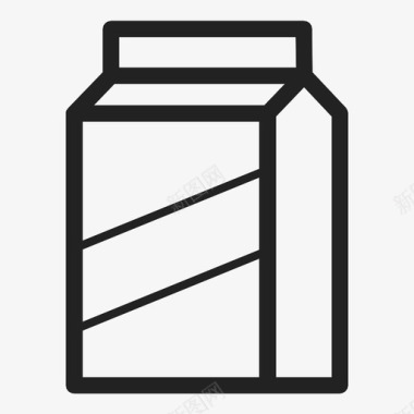 纸箱奶制品牛奶图标图标