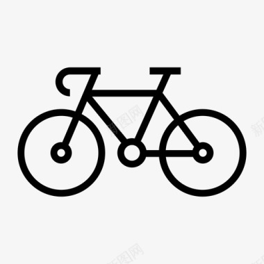 速度自行车年轻复古图标图标