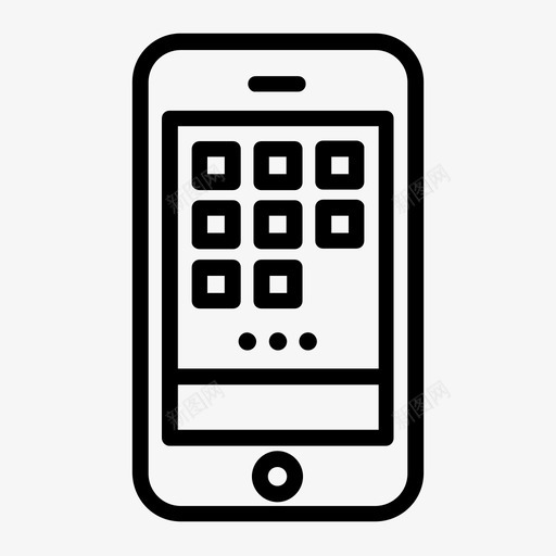 手机科技智能手机图标svg_新图网 https://ixintu.com iphone 屏幕 手机 手机概述 智能手机 电子产品 科技 设备