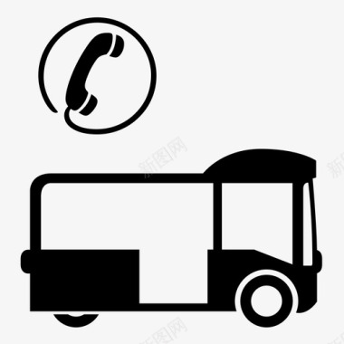 公共汽车交通方式公共交通图标图标