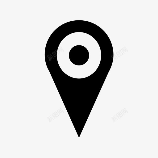 地图标记点指针svg_新图网 https://ixintu.com gps pin 区域 地图标记 地址 定位 导航 指针 点