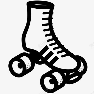 溜冰鞋运动溜冰者图标图标