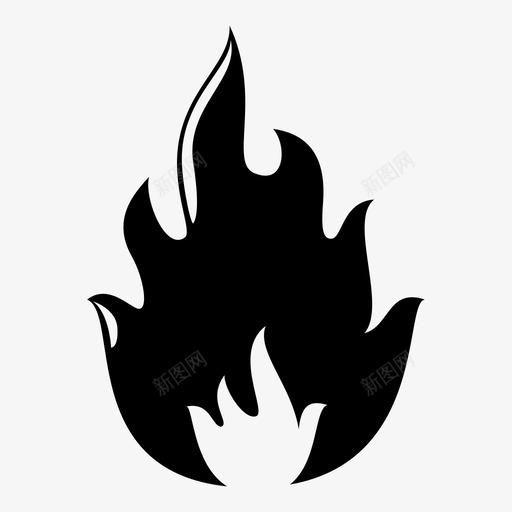 火焰燃烧热图标svg_新图网 https://ixintu.com 火焰 热 燃烧 纵火 让我的火