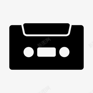 盒式磁带流行音乐录音机图标图标