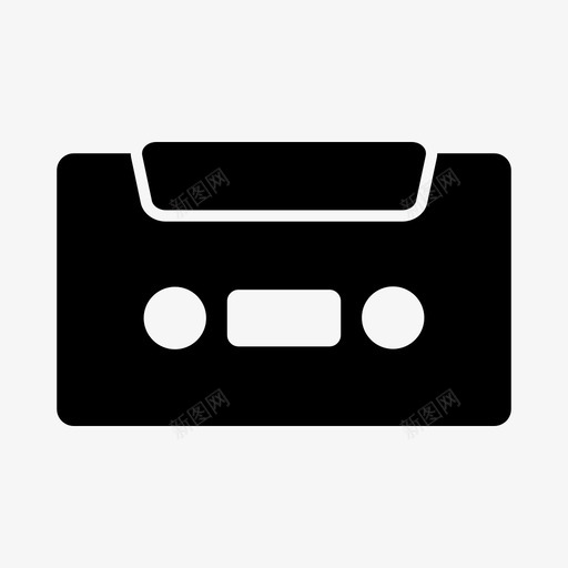 盒式磁带流行音乐录音机图标svg_新图网 https://ixintu.com 回放 复兴 复古 录音 录音机 流行音乐 盒式磁带 立体声