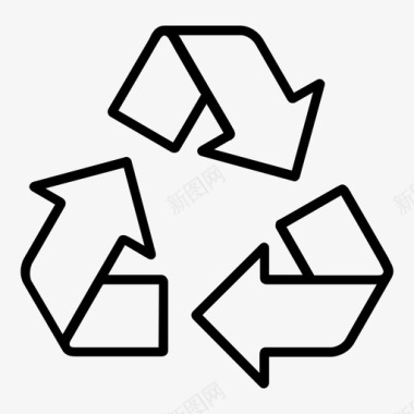 回收可持续再利用图标图标