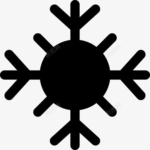 雪花天气预报天气要素图标svg_新图网 https://ixintu.com 天气条件 天气状况 天气要素 天气预报 季节 温度 装饰性 雪花