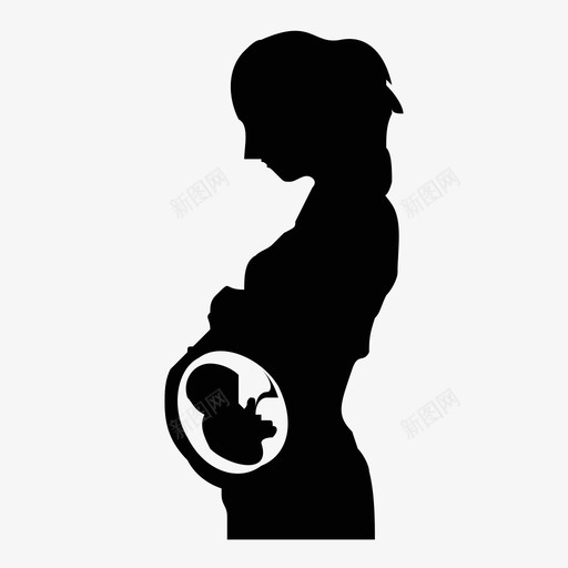怀孕婴儿胚胎图标svg_新图网 https://ixintu.com 婴儿 怀孕 母亲 胎儿 胚胎