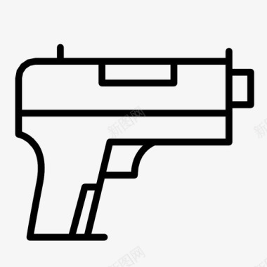 枪子弹犯罪图标图标