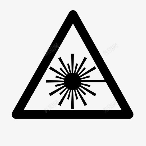 激光危险装置图标svg_新图网 https://ixintu.com 信号 危险 危险信号 发射光 射线 激光 电磁 装置 辐射