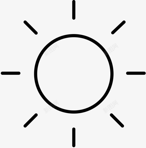 太阳天气要素天气状况图标svg_新图网 https://ixintu.com 大气条件 天气状况 天气要素 太阳 晴朗 白天 预报