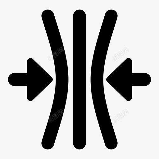 压缩挤压弹性图标svg_新图网 https://ixintu.com 压缩 弹性 拉伸 挤压