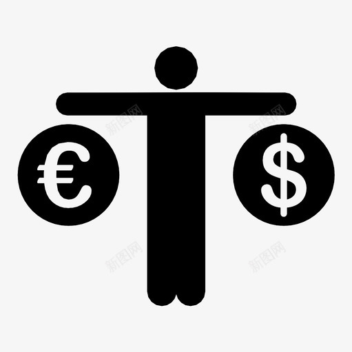 货币比较人员货币图标svg_新图网 https://ixintu.com 人员 兑换 公司 旅行 机场 欧元 美元 货币 货币比较