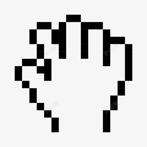 张开的手光标的手css光标图标svg_新图网 https://ixintu.com css光标 光标的手 张开的手